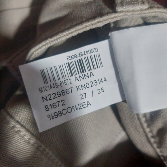 Mavi ANNA Mid Rise Skinny Bootcut Denim Jeans Womens 27 X 28 Tan Pants Sample - Picture 6 of 9